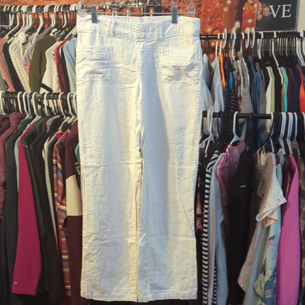 SO White Linen Blend Pants